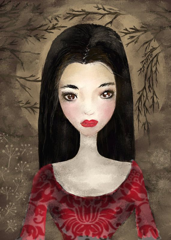 yazminbasa_art's tweet photo. Portrait of a Lady in Red #ArtPrint #Fairytale by WitcheryArtworks https://t.co/2dGZoK754T via @Etsy #buyart #giftideas #homedecor https://t.co/JeOY607Ll3