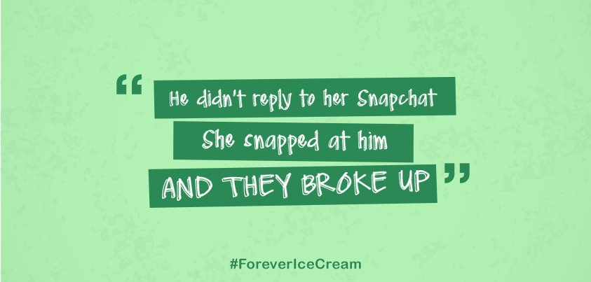 MotherDairyMilk's tweet photo. Looks like the dog filter didn’t work out. #ForeverIceCream Tweet a funny break-up story &amp; the best will be made into a personalized video! https://t.co/CEHbuWXSdE