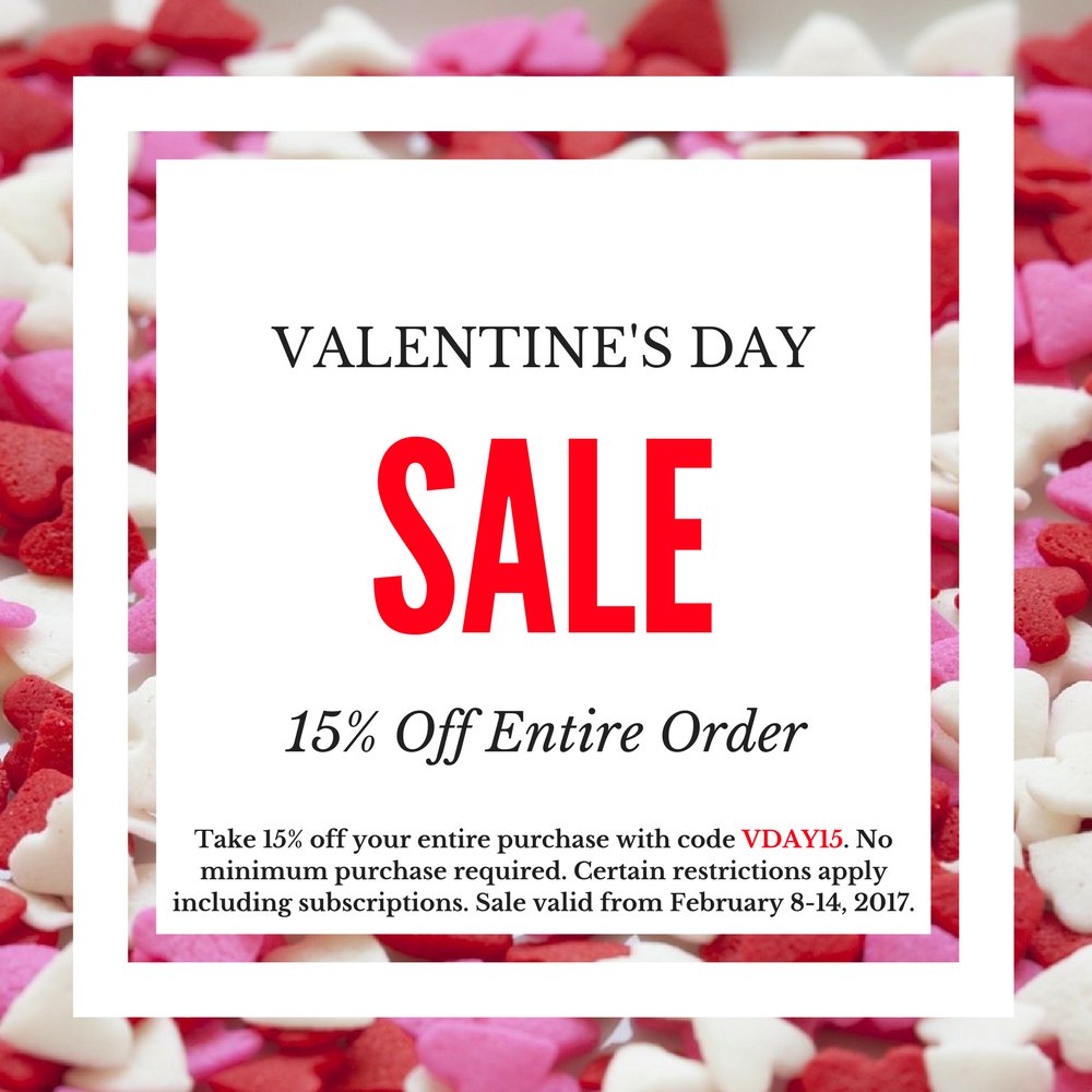 Don't miss our #ValentinesDay #sale through 2/14/2017! Take 15% off with code VDAY15. #Free samples with all orders! :) #kbeauty #skincare