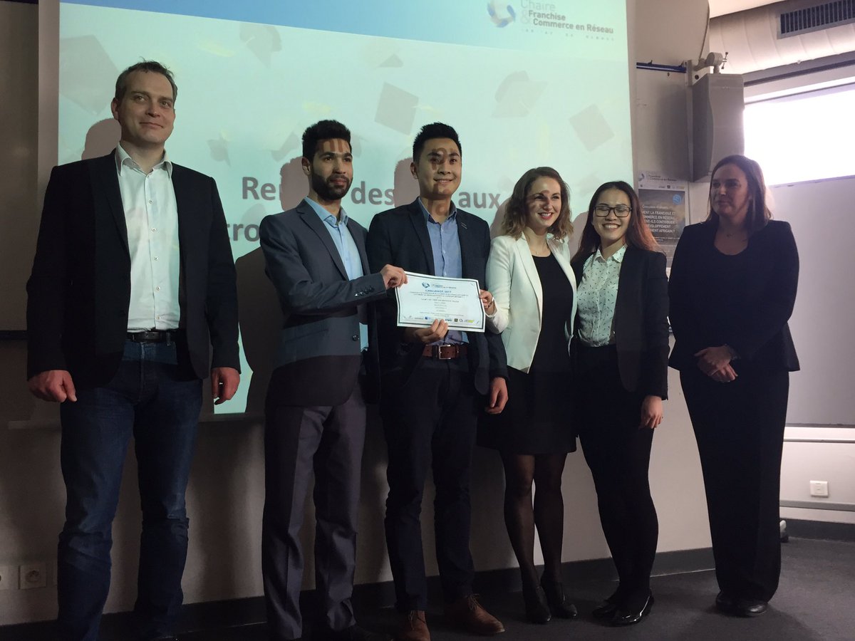 Félicitations aux lauréats &amp; bravo à tous les étudiants pour le travail réalisé lors du challenge !  #franchise #franchisekpmg #rennes