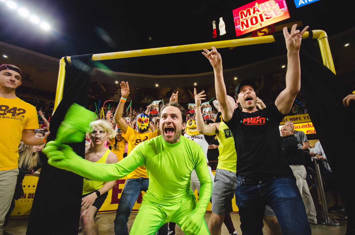 Charlie Day Joins ASU's Curtain of Distraction As Green Man From