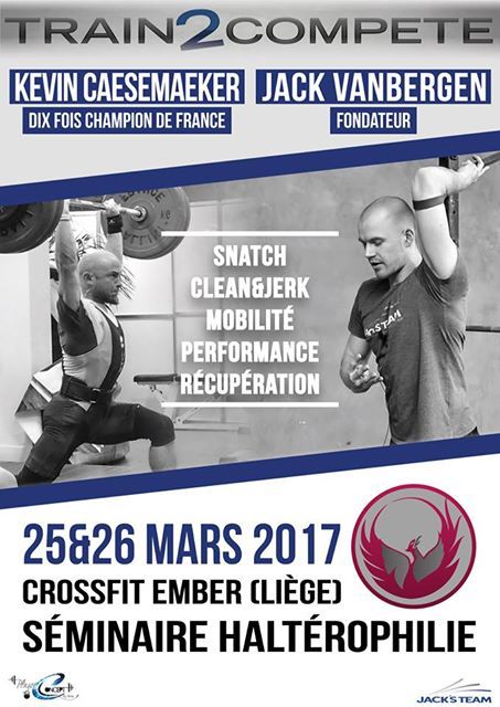 T2CProgramming's tweet photo. 2ème SÉMINAIRE HALTÉROPHILIE & MOBILITÉ le 26/27 Mars prochain à CrossFit Ember.
#CrossFitEmber #séminaire #mobilité #haltéro #Train2Compete https://t.co/xnZqAHXOLi