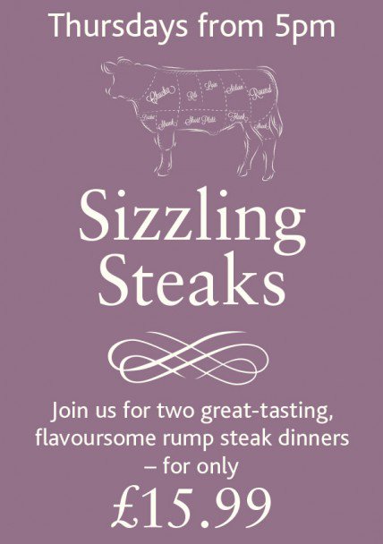 #steaknight tonight at the #kingshead #chingford! We also have a fantastic range of red wine to accompany your meal!