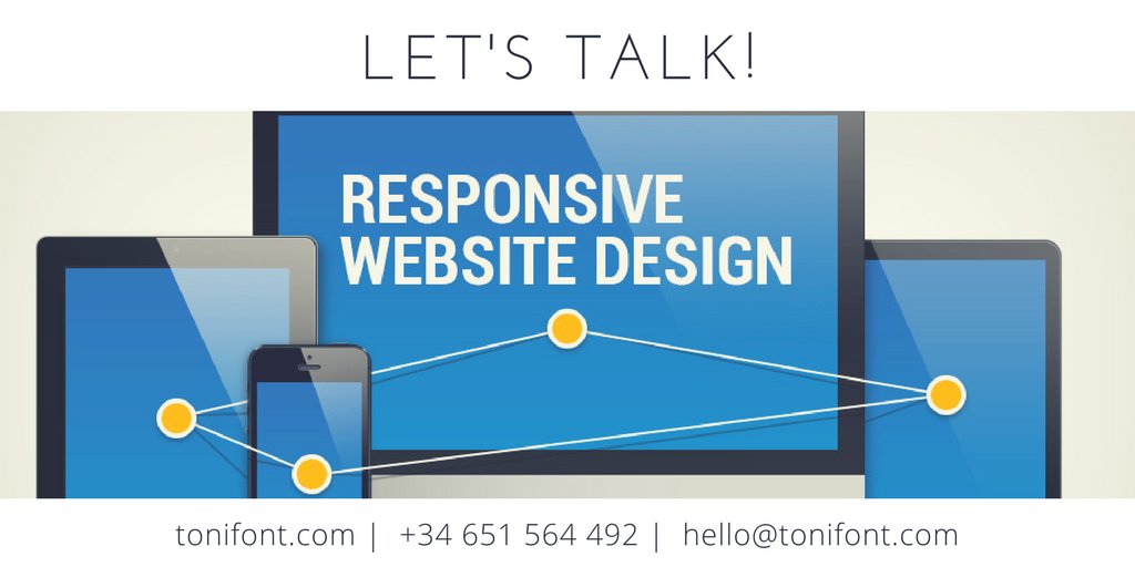 If you're looking to get a website, let's talk! I can help you out :) Go to tonifont.com and get your quotation! #webdesign