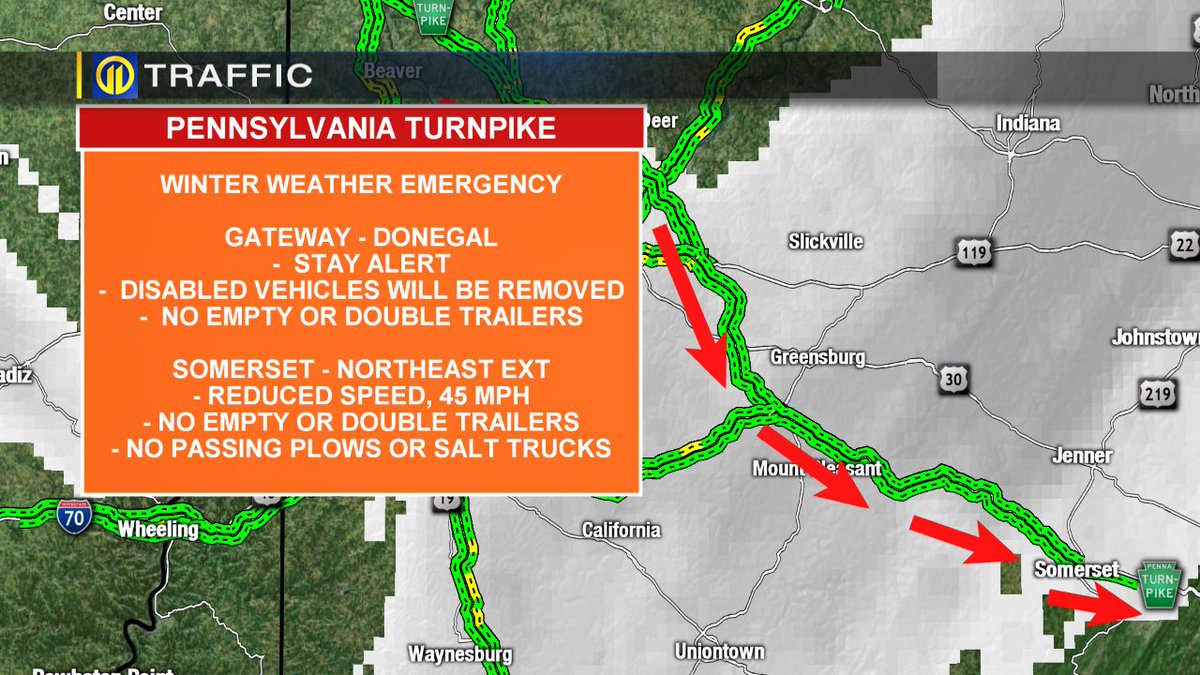 WPXI Traffic on Twitter "WINTER WEATHER EMERGENCY PLAN for Pennsylvania Turnpike...…