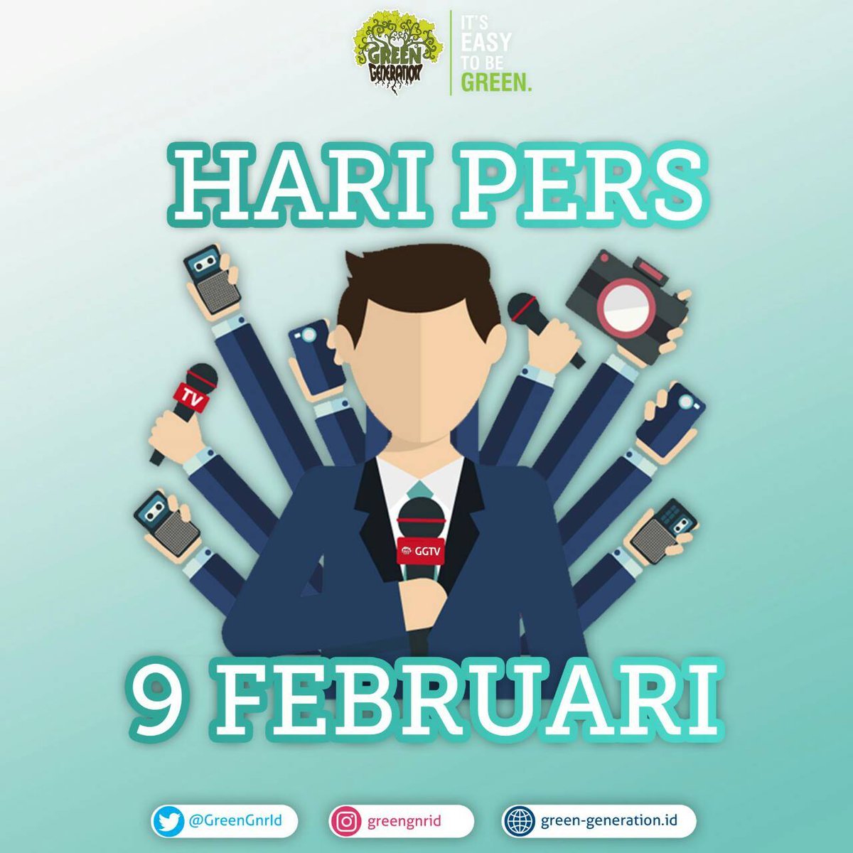 Sore greeners . Selamat hari pers nasional ...