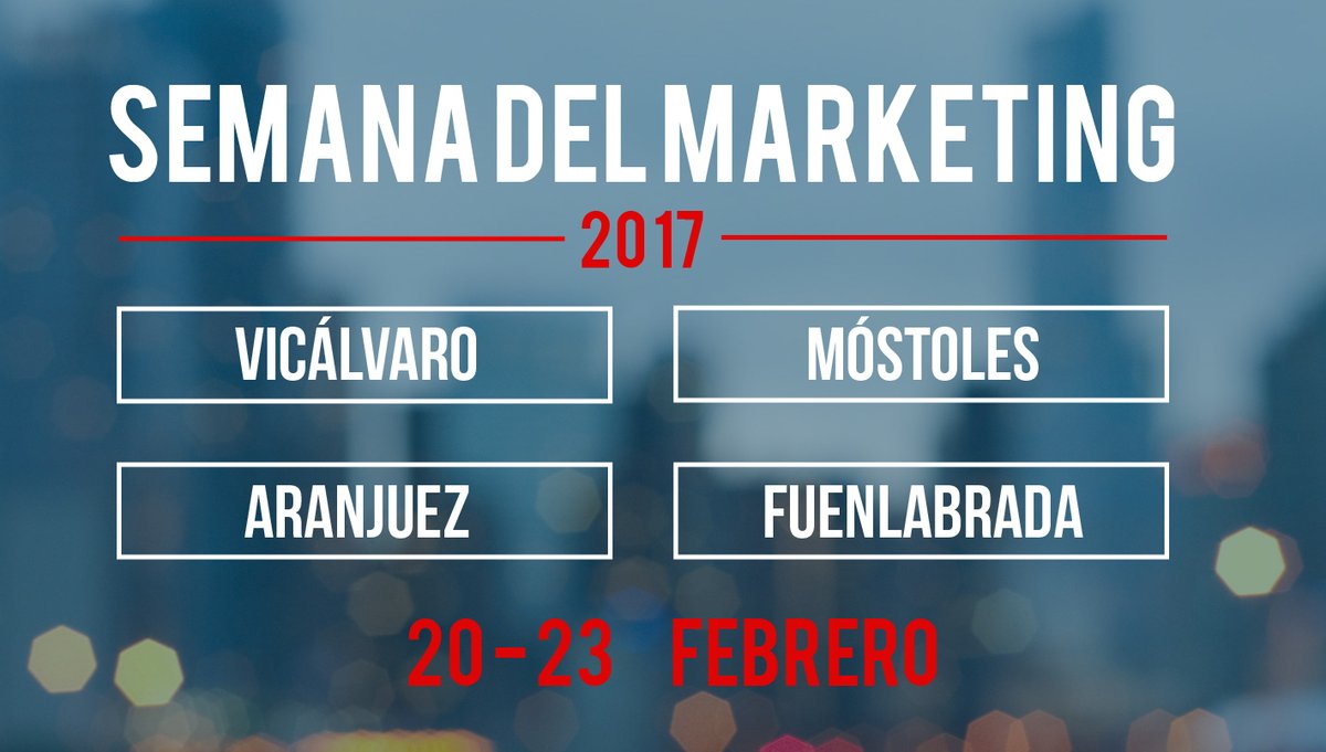 Del 20 al 23 de febrero: ¡vuelve la semana del Marketing a la #URJC! 😄