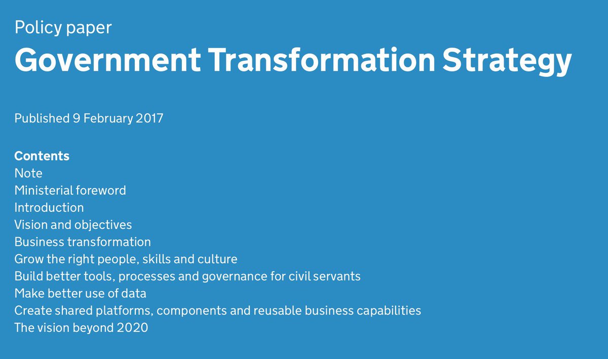 monstergovuk's tweet photo. Ben Gummer's Government Transformation Strategy 2017 to 2020 get it her: https://t.co/JHjIriQvsx #reform2017 https://t.co/Qb1sZFrSEE