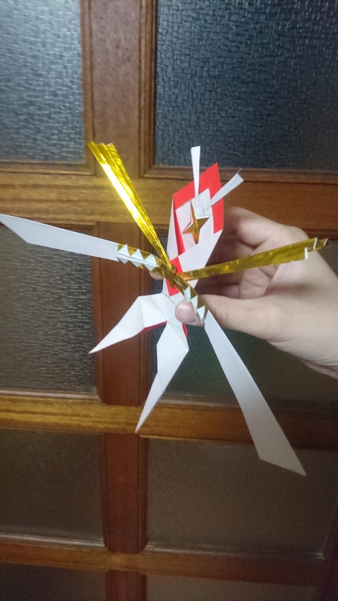 Aq Neon Pe Twitter 折り紙でカミツルギ作ってみた