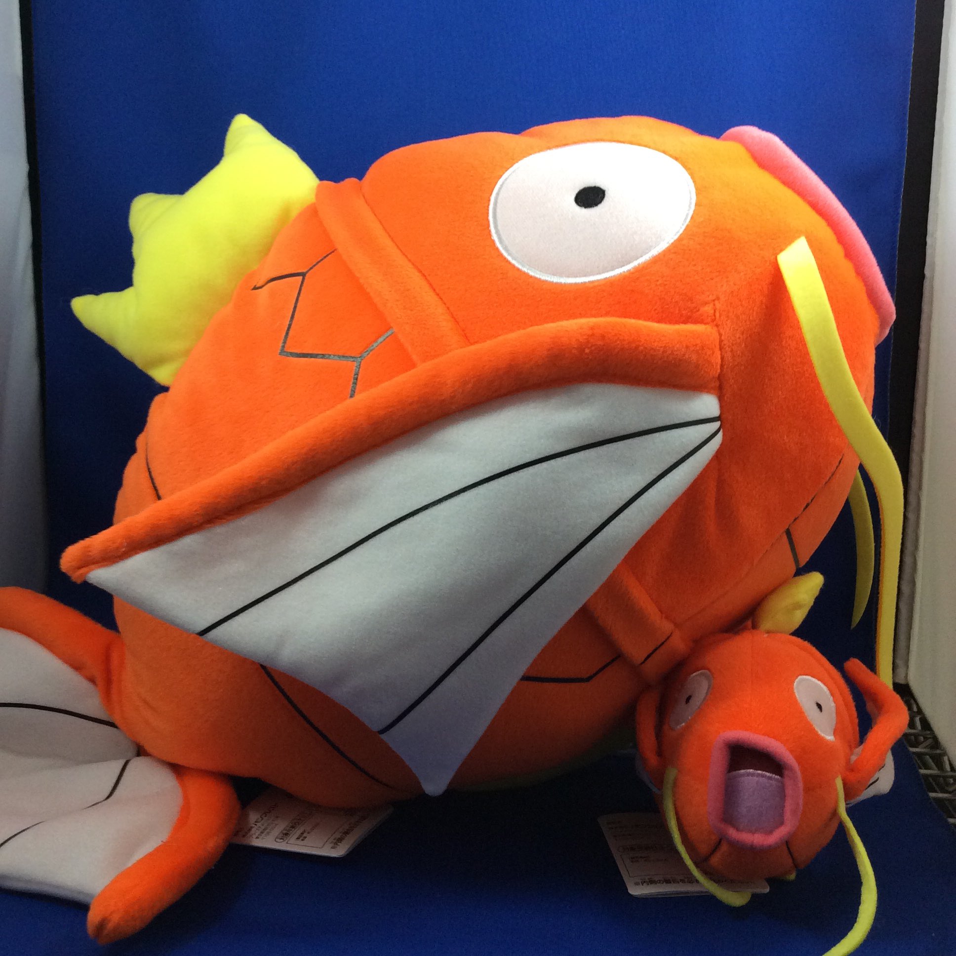 Uzivatel Namco三宮店 Na Twitteru 出現情報 あっ ぬしの コイキングが あらわれた ポケモン めちゃでか コイキング ぬいぐるみが登場です コイキングの はねる こうげき しかし こうかは おや スタッフは メロメロに なった はーコイキング