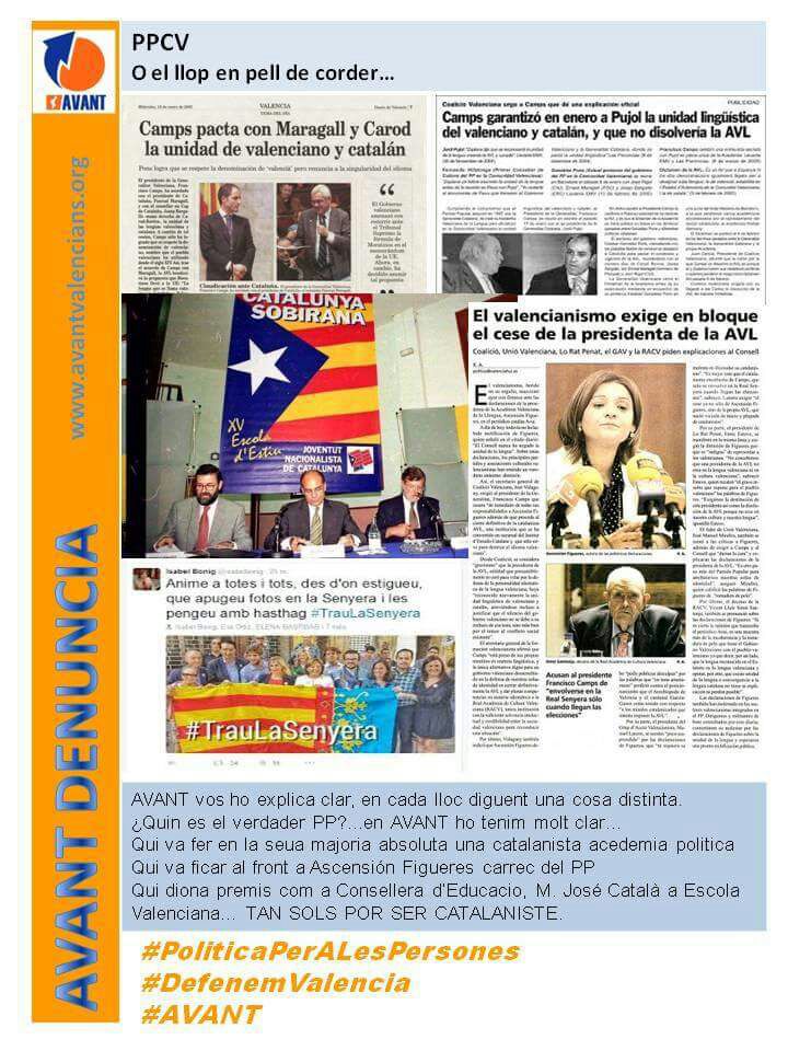 AvantValencians's tweet photo. Lo que nos venden y lo que después son, las mentiras a los Valencianos, enchufismo etc
En AVANT somos claros y daremos caza al lobo https://t.co/h041wtnibx