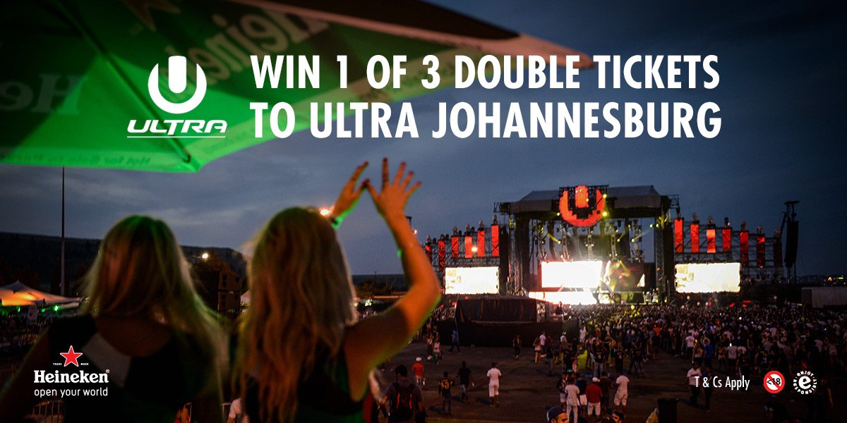 Heineken_SA's tweet photo. Experience #Ultra2017, RT and these tickets could be yours! https://t.co/7yJ7ZBmXsZ