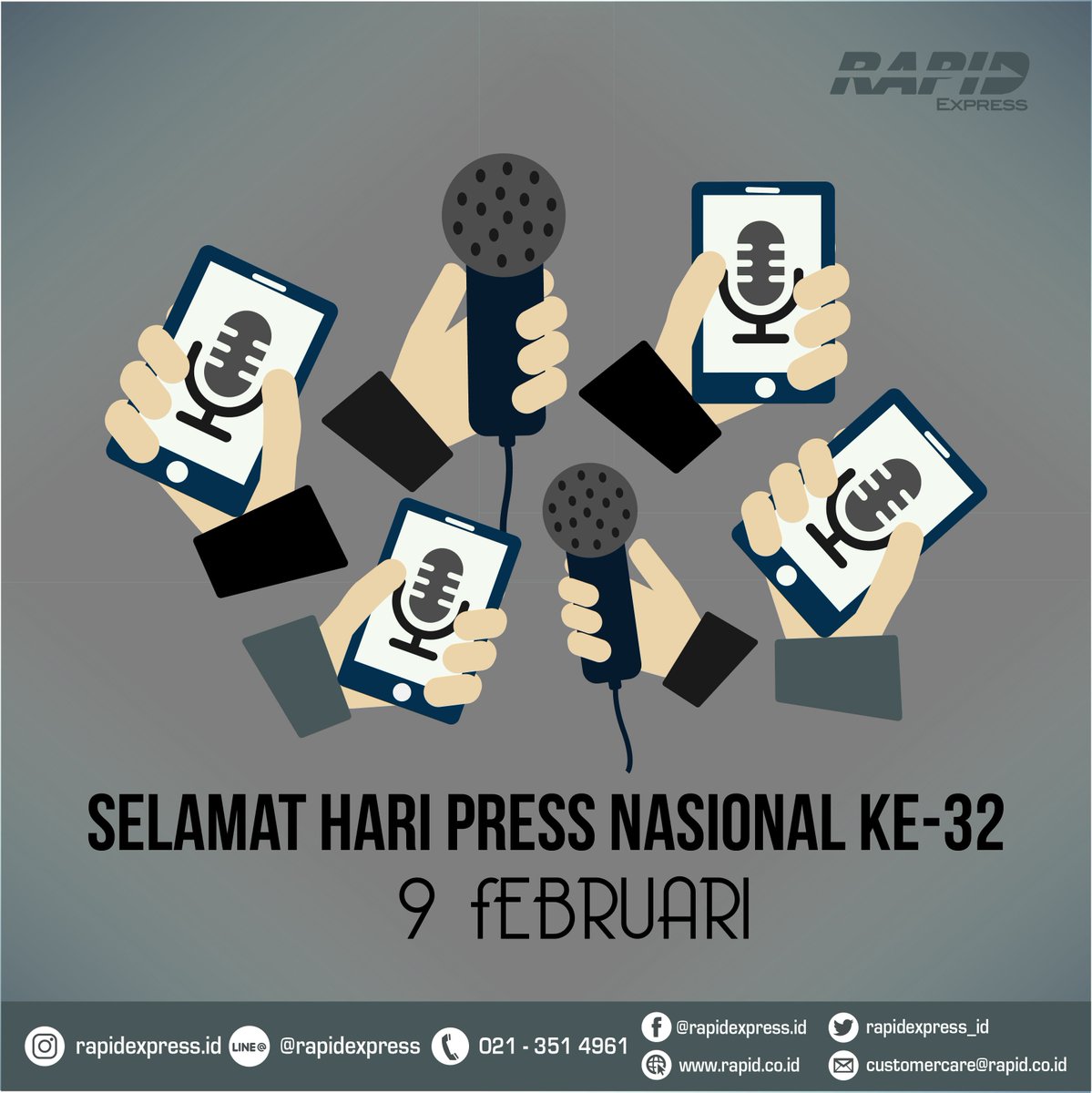 Rapidexpress_id's tweet photo. Selamat Hari Pers Nasional!

#SelamatHariPressNasional #9feb2017 https://t.co/0jc1QX1bXF