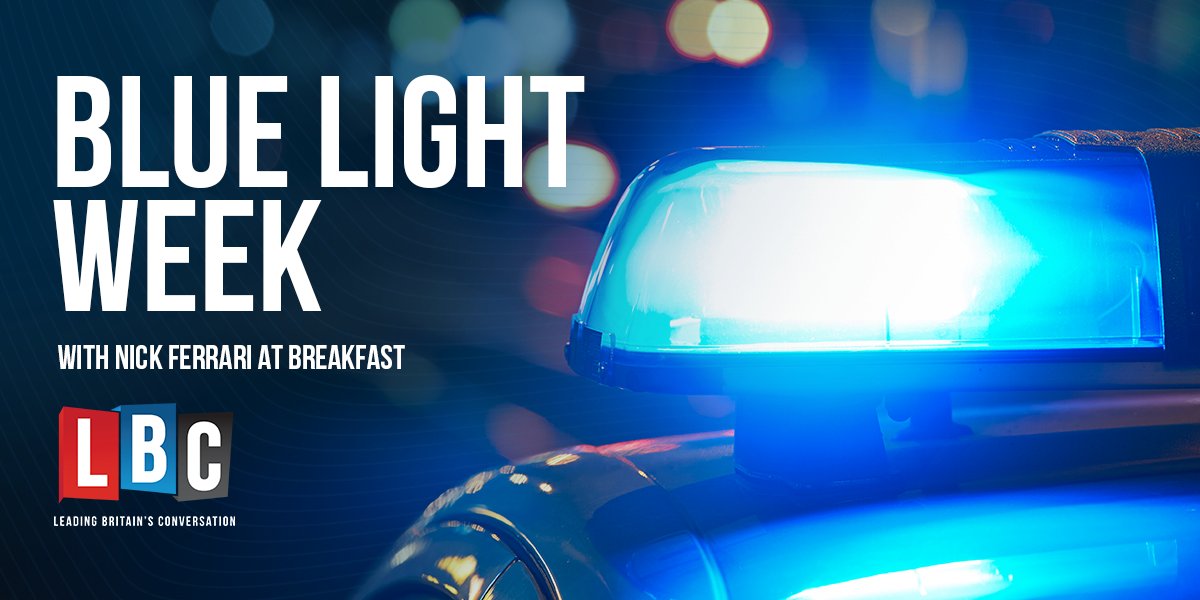 LBC's tweet photo. Nick Ferrari At Breakfast is live from the new New Scotland Yard, the Met Police’s new home, for #BlueLightWeek https://t.co/4zu41YcSJD https://t.co/R9bwWkeLzv