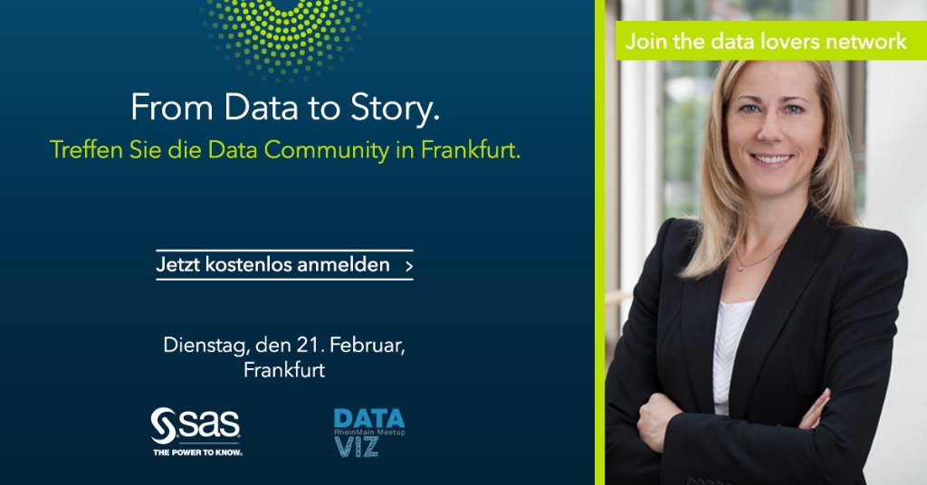 Kann man Verkehrsunfälle vorhersagen? Visuelle Antworten gibt Dr. Nicole Tschauder 2.sas.com/60138rVrb #datavizRM #Meetup