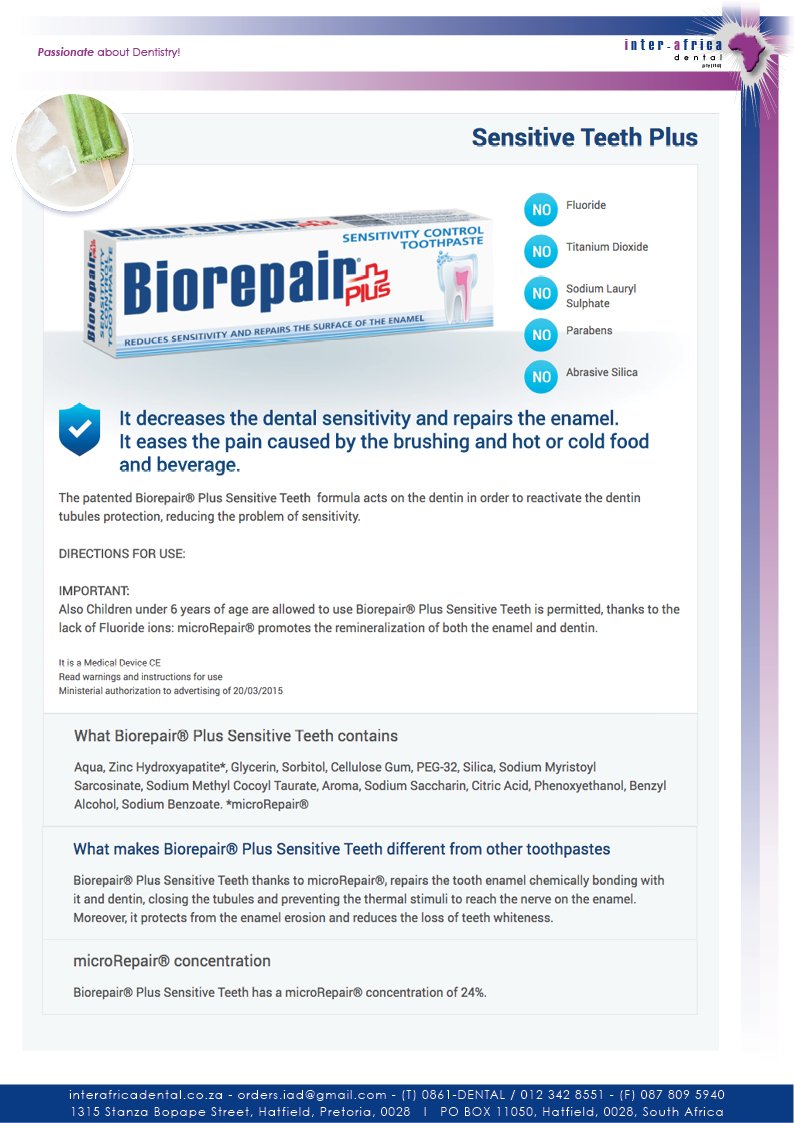 BiorepairPlusSA's tweet photo. @BiorepairPlusSA - Biorepair Plus Sensitive - Gets rid of sensitivity fast - LEARN MORE: https://t.co/fCBOsltQbo https://t.co/KulMnfet76