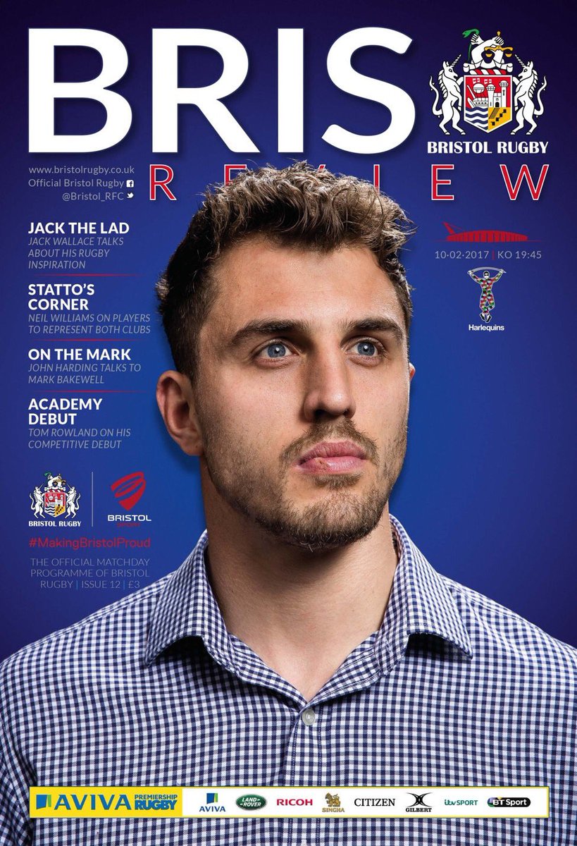 BrisVADAR's tweet photo. Don't forget to buy you @Bristol_RFC #BrisReview Tmrw...Featuring @wallace_jw , my #ViewFromTheStands &amp; much, much more! #CmonBris 🏉👍🏼 https://t.co/GLGQQc9Ek3