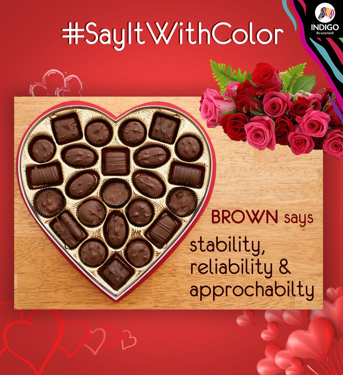 indigopaints's tweet photo. Hey it's Chocolate Day!
So indulge yourself & share the delicious brown candies with your friends & loved ones. #SayItWithColor https://t.co/oYveTb41iw