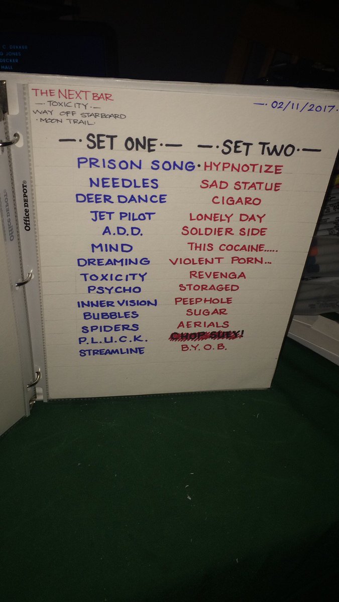 tributedown's tweet image. An advanced view of our SETLIST this Saturday Night!!! The Next Bar, Fresno... Come on Out!!!