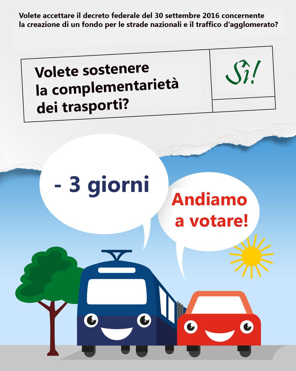 SialFOSTRA's tweet photo. -3 giorni: andiamo a votare Sì al #FOSTRA! #chvote #votazionifederali #12febbraio https://t.co/9BIfAUPjej