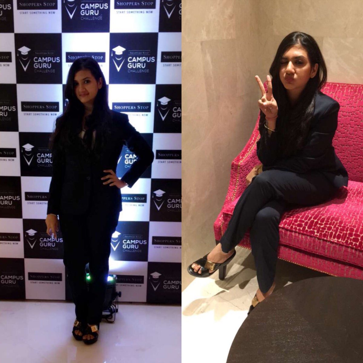 poojanandrajog's tweet photo. #shoppersstop event #hadhseaage !!! Representing #GNIMS 😋 It’s been an honor to be among such accomplished individuals #sscampusguru https://t.co/YeiSblz6at