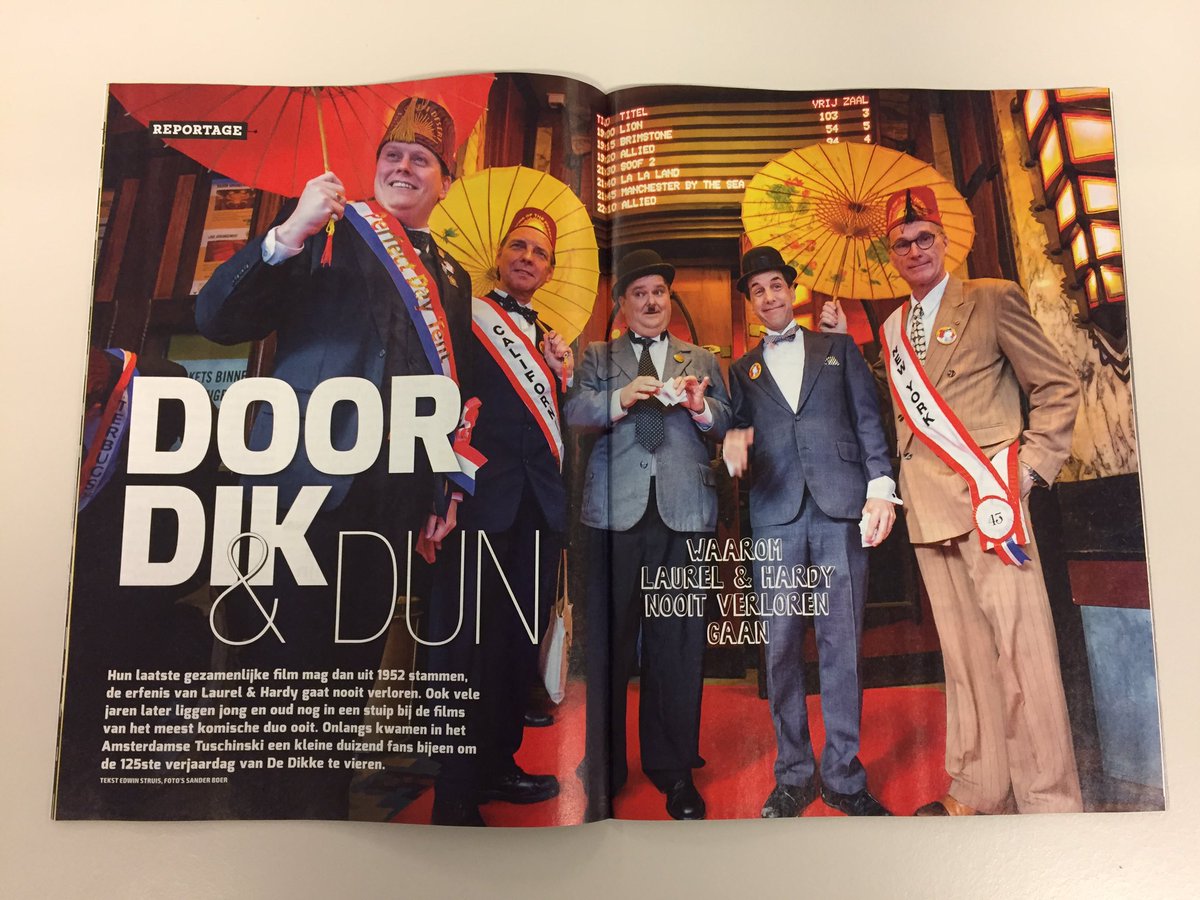 struisvanhuis's tweet photo. Waarom Stan &amp; Ollie nooit verloren gaan! Deze week in @PanoramaNL @Stan_And_Ollie @BlottoMag_Bram https://t.co/HJ5Zm1z44y