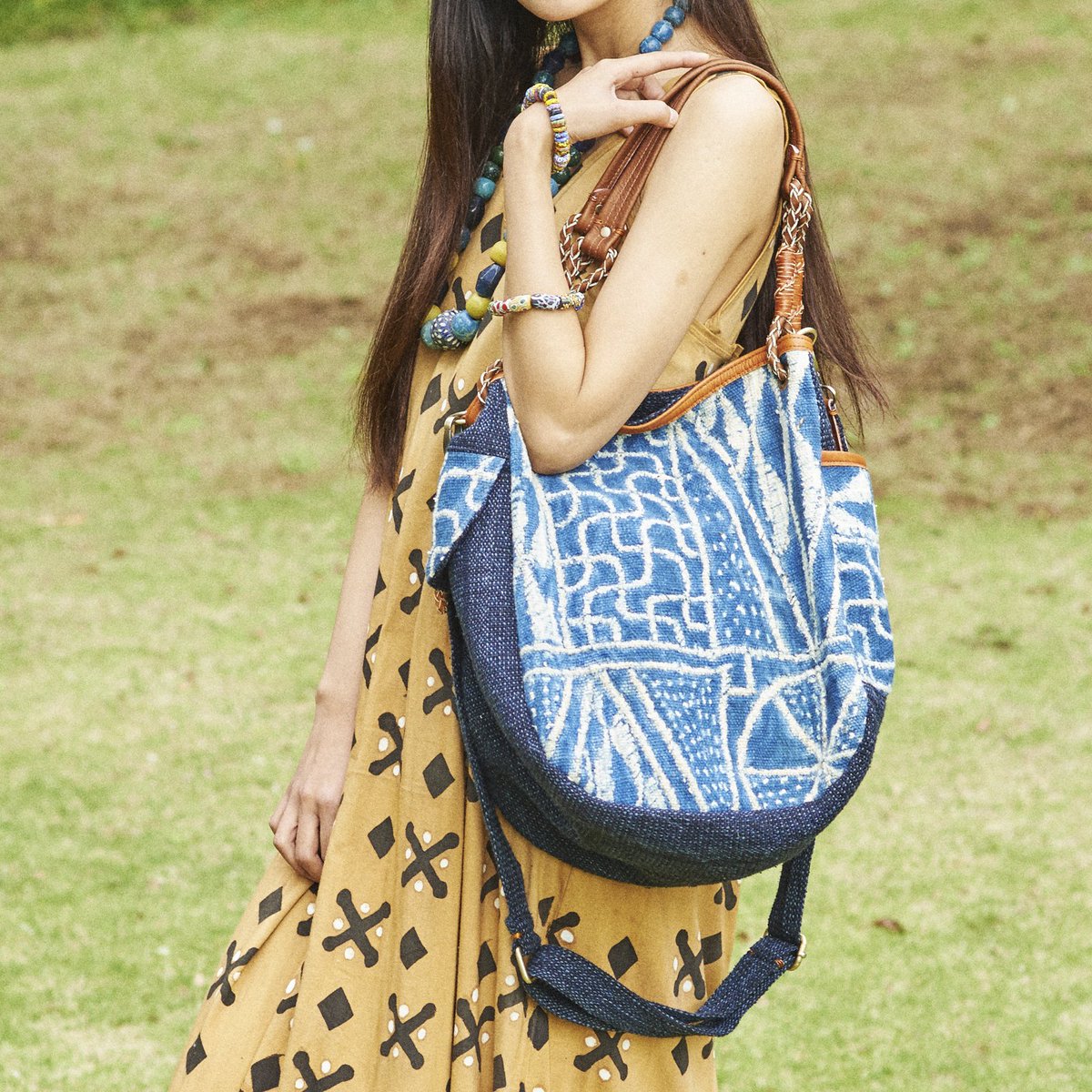 MALAIKA バミレケ ショルダー バック 藍染 | kinderpartys.at