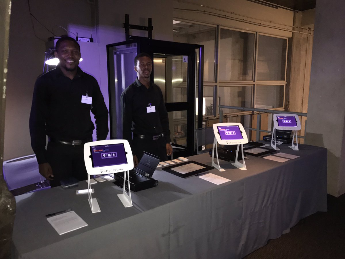 CheckedInApp's tweet image. Registering guests at the @IBM #ThinkAfrica conference #turbinehall #codeoff #IBM #future #africa #checkin
