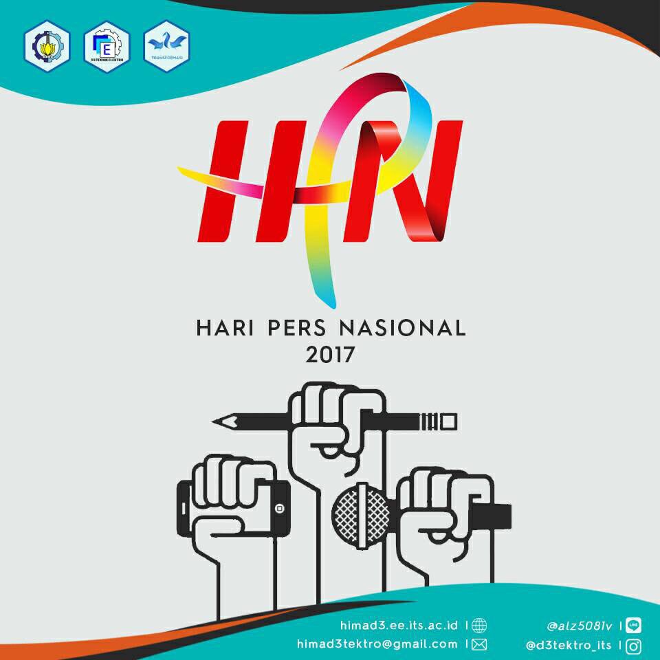 [ Hari PERS Nasional ]
Selamat mmperingati hr PERS Nasional. Wujudkan pers nasional yang bersih &amp; beretika.
#HIMAD3TEKTRO16/17
#TRANSFORMASI