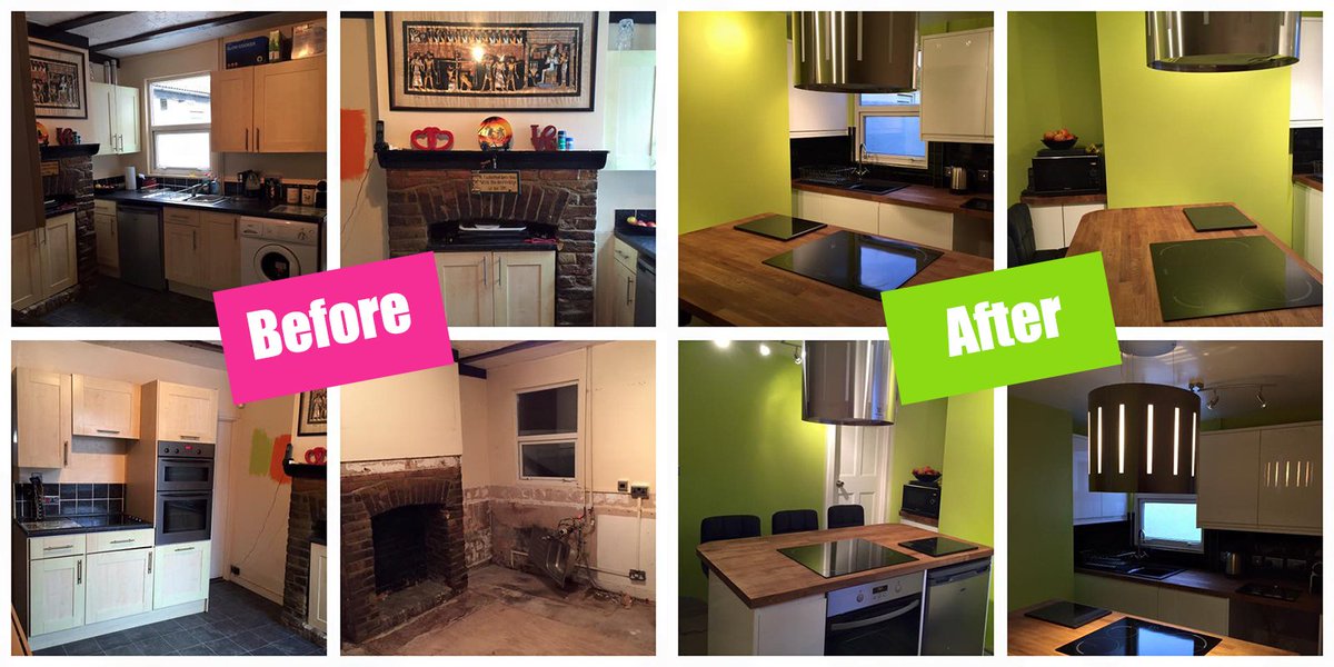 stealth_ssl's tweet photo. #tbt Kitchen transformation for customers in Gillingham 
#HomeImprovement https://t.co/hC3N4zsjni