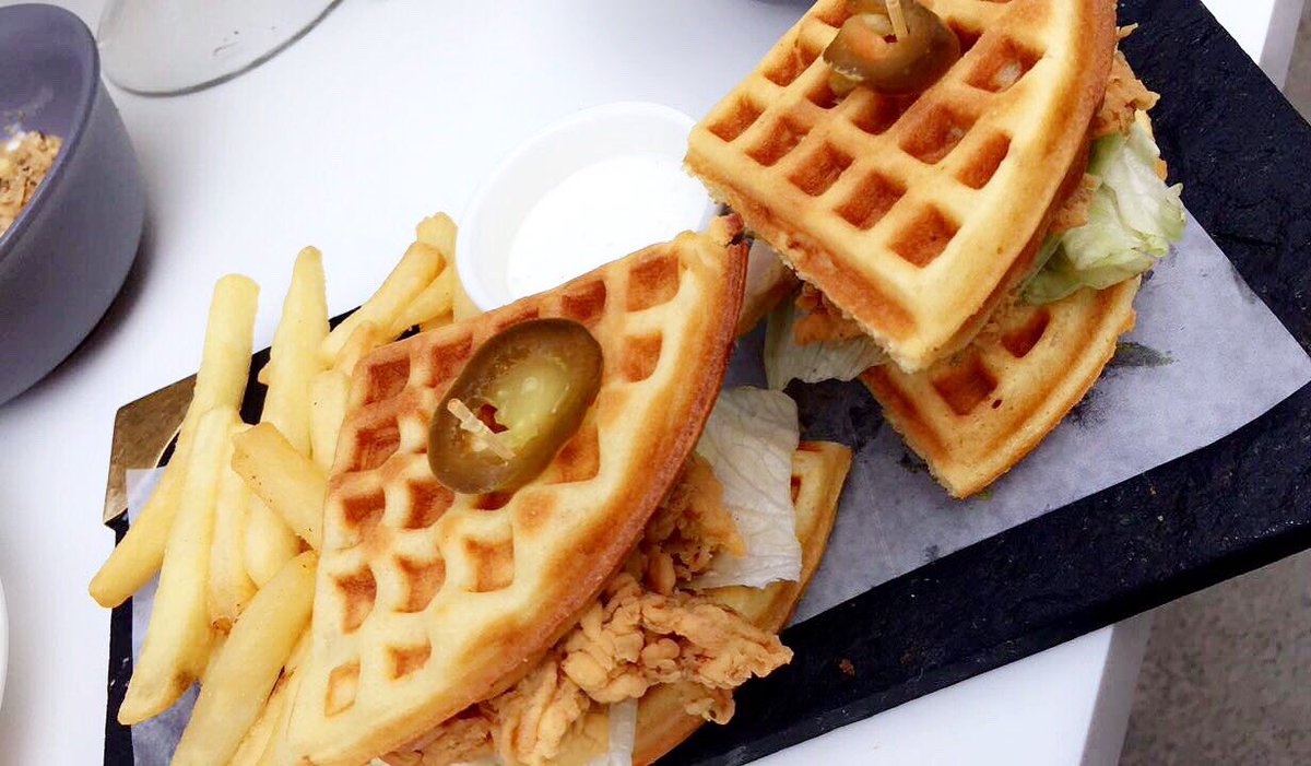 SabinaAli01's tweet photo. Without doubt, #CafeLatch has the best Chicken & Waffles Sandwich of them allπ
@CafeLatch https://t.co/XKP7RcMKte