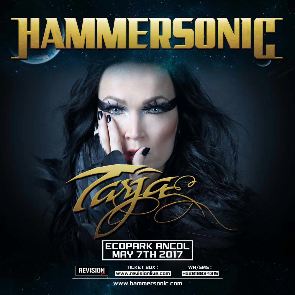 Kabar baik kembali kami bawa! TARJA (ex. voc Nightwish) Queen of Symphonic Gothic Metal akan tampil di #hammersonic2017. Grab your ticket!