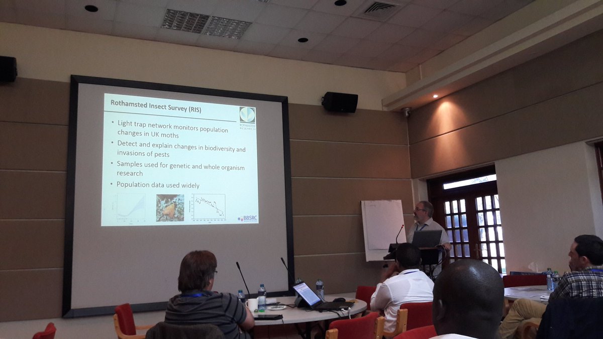 jordanarivero's tweet photo. Mike Birkett is talking about #SmartCropProtection and #LivestockProtection at the @BecAHub -@Rothamsted workshop in Kenya https://t.co/F61jWSk6Mq