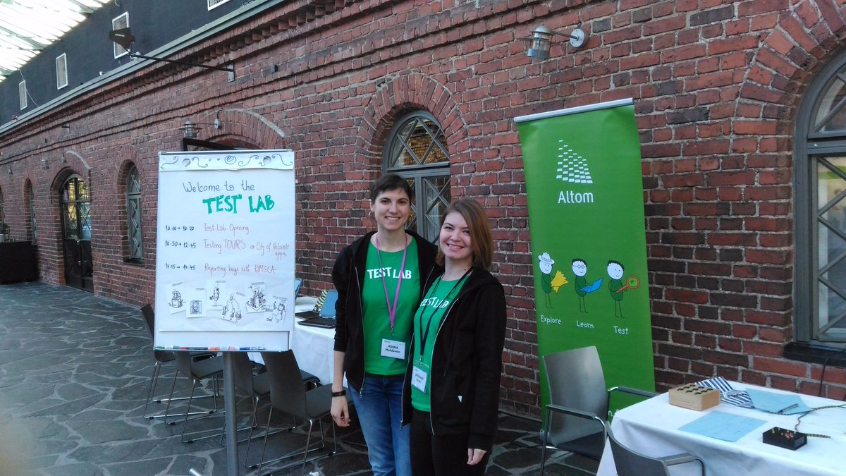 AltTesterSays's tweet photo. Check out the #TestLab organized at #EuroTestConf. @DoloresPente and @adinnaplus have prepared a testing tours exercise and other fun games. https://t.co/fYSpm1gguU