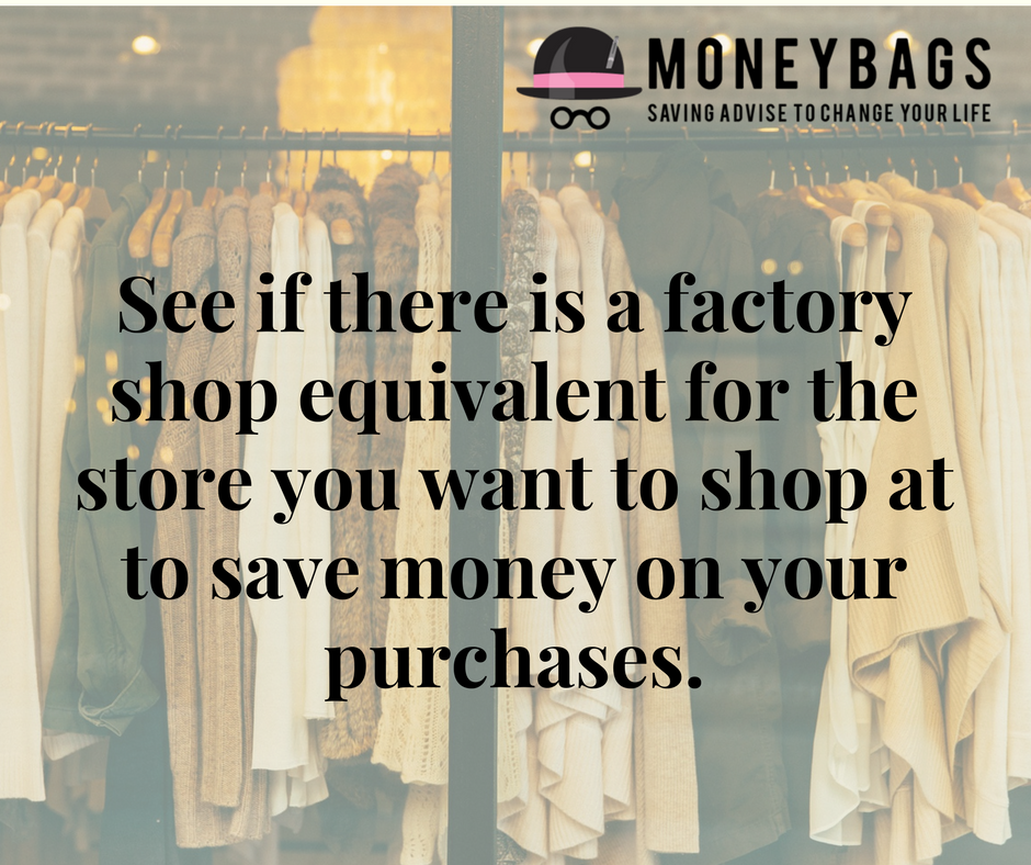 MoneybagsMB's tweet photo. Saving tip of the day. 
#Moneysavingstips #Savingstips #Factoryoutlets #Shopping #Clothing https://t.co/gQq1SOYaNS