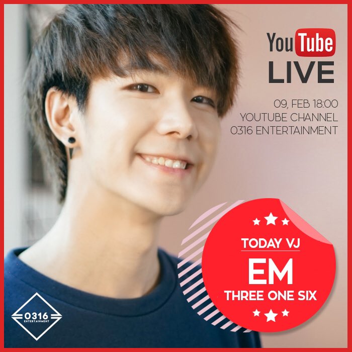 316_official's tweet photo. ตั้งแต่วันนี้ThreeOneSix จะเริ่มรายการYouTube Live
กับดีเจคนแรกของเรา VJ Em!
ติดตามความสนุกได้ที่ YouTube: 0316 entertainment เวลา 18:00 น. https://t.co/9FOuTG7HN4