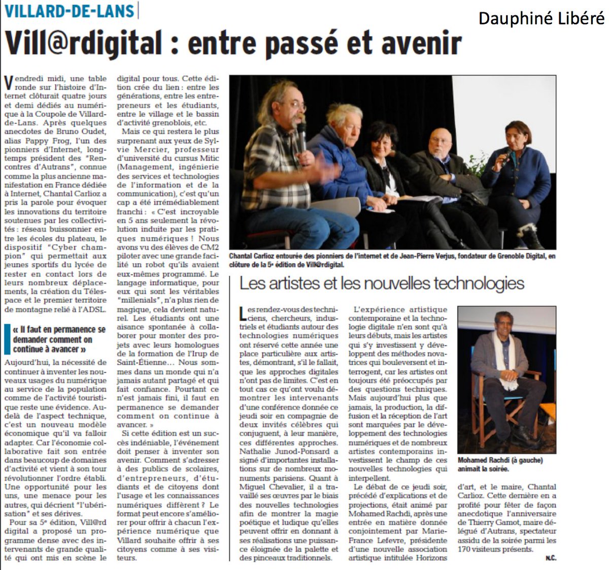 VillarDigital17's tweet photo. Quelques lignes percutantes sur Vill@rd Digital ;)
#dauphinélibéré #villardigital #upem #irup #officetourisme #vercors https://t.co/4BUpWFEwSI