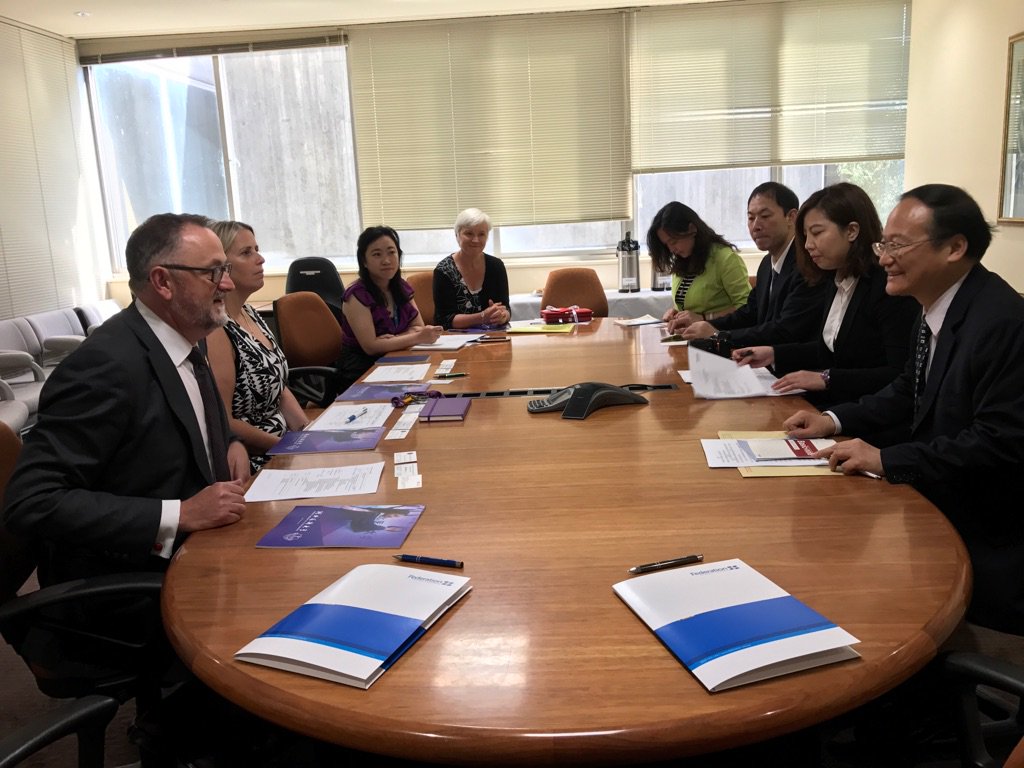 <a href="/FedUni_Health/">FedUni Health</a> meeting with Hebei Medical University today signing an MOU <a href="/FedUni_CUP/">Jessie Harman</a> @feduniaustralia