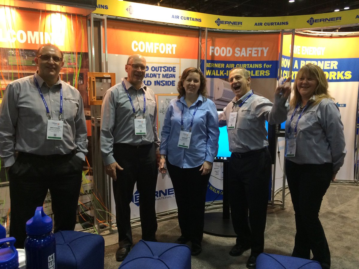 BernerAirDoors's tweet photo. The Berner team is looking forward to seeing you!  Come visit us in Booth 2735 at @TheNAFEMShow #BernerAirCurtains #NAFEM2017 https://t.co/OKAPhtPFTV
