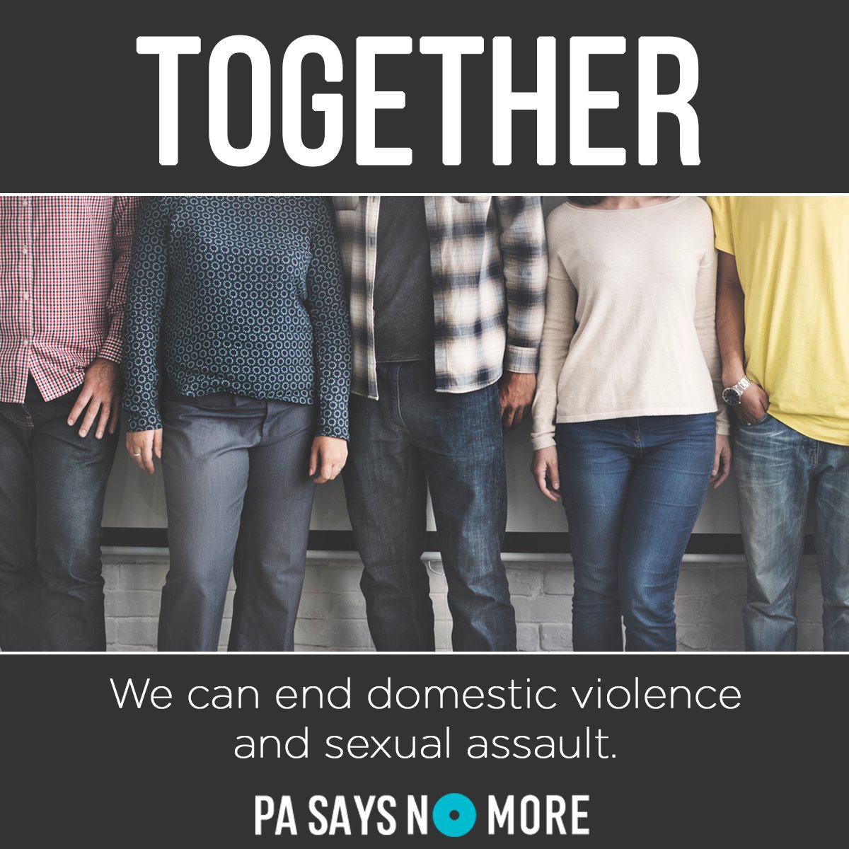 PASaysNoMore's tweet photo. #ThursdayThoughts: Together we can work to end DV &amp; sexual assault. https://t.co/JedLT1q3eH https://t.co/PcbOFlcxjf