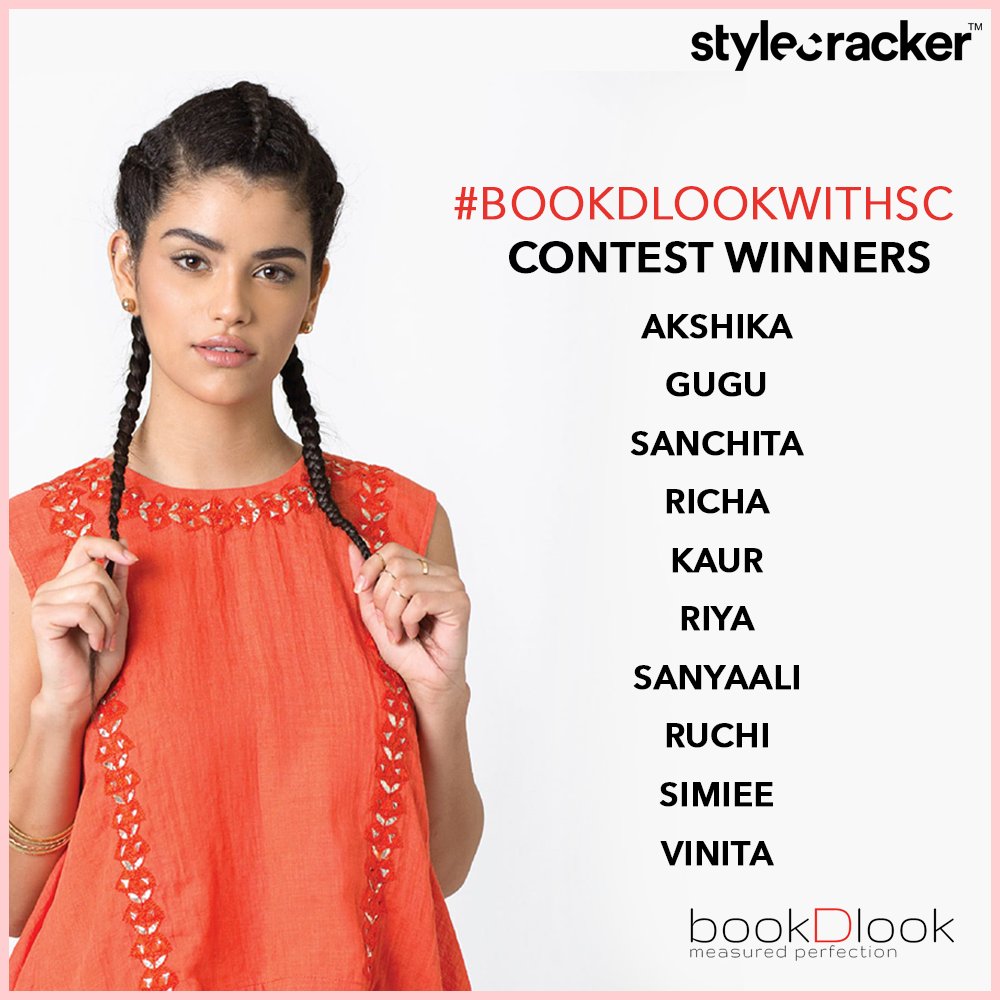Style_Cracker's tweet photo. Here are our 10 lucky voucher winners for the #BookDLookWithSC contest! Stay tuned for more contests in the future. @bookDlook https://t.co/CBsA5clpd5