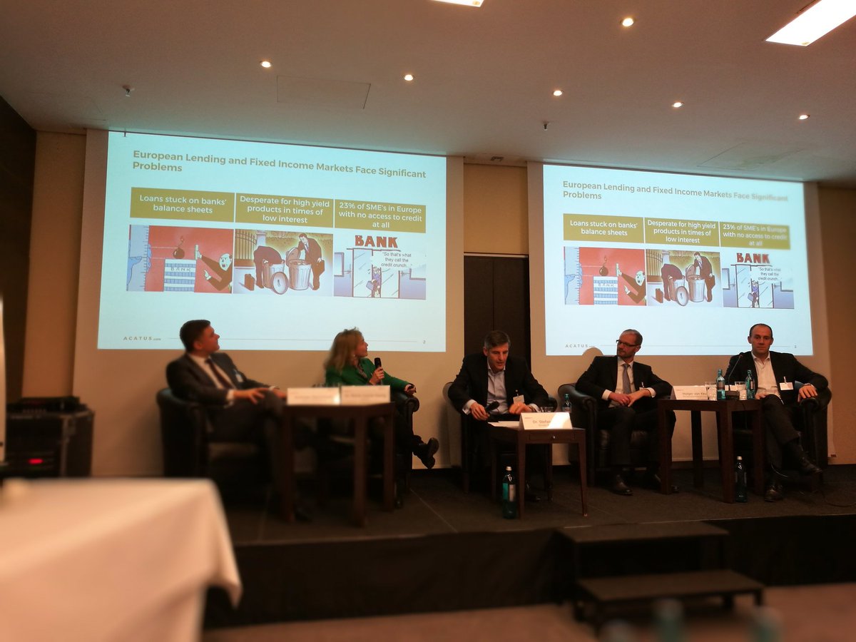 blicklog's tweet photo. Marie Louise Seelig stellt ihr neues Start-up #Acatus vor. Verbriefung von Krediten in Echtzeit. Interessant für Banken https://t.co/mAGLFAJwsO