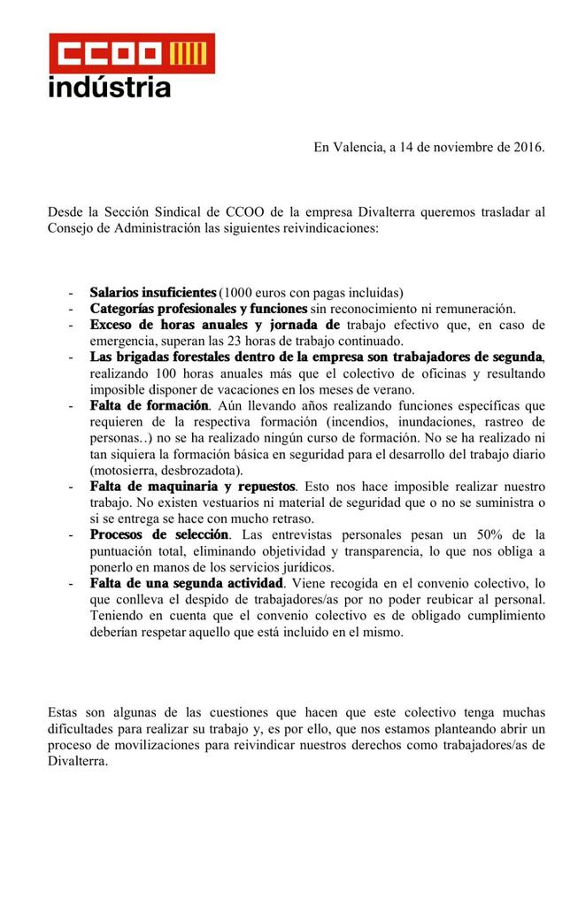 ccoo_divalterra's tweet photo. @JorgeRodrigz_ Esperamos que esto sea una realidad pronto, seguimos a la espera de mantener una reunión con usted. https://t.co/GVRkJsjjwx