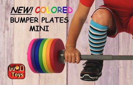 WODtoys's tweet photo. PreOrder at https://t.co/L2vH6J8J8J!  Add colorful plates to existing or new Barbell Mini's!
#kidswholift  #babieswholift #futurecrossfitter https://t.co/2s0MX5gvnX