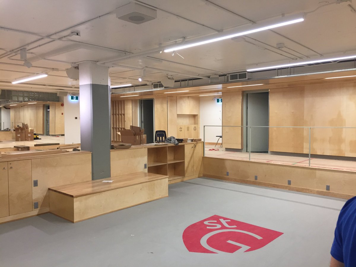 Suite des travaux de #rénovation à <a href="/StGeorgesMtl/">St. George's School of Montreal</a> module.ca/suite-des-trav……/ #mtl #construction #fitnesscenter #school