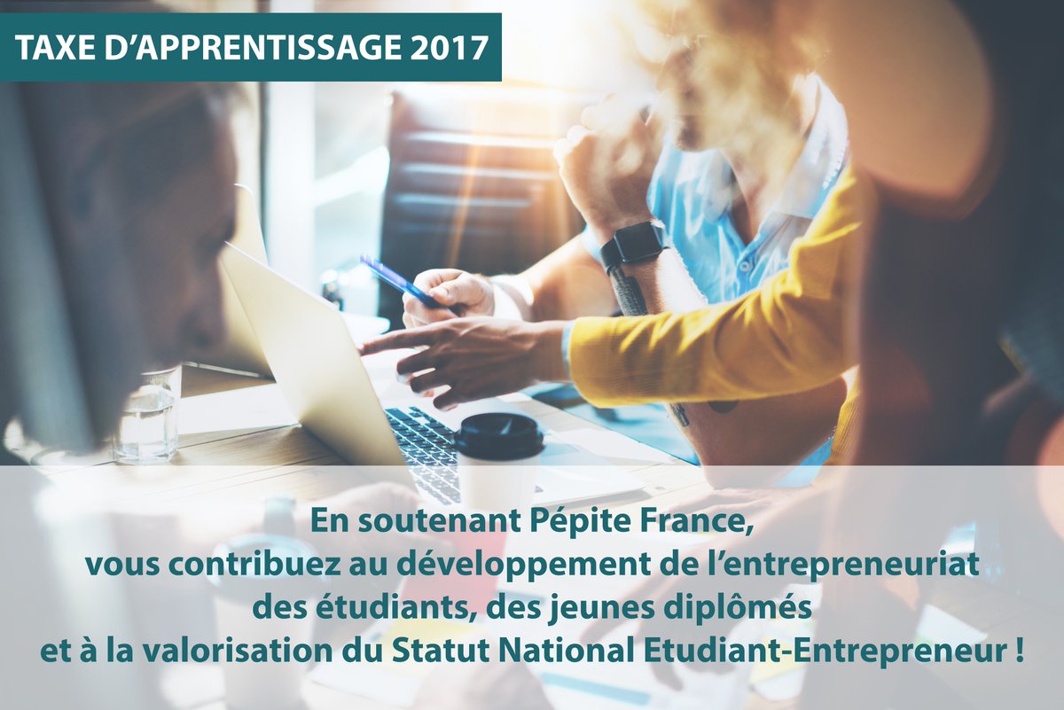 PepiteFrance's tweet image. Soutenez les Étudiants Entrepreneurs en nous versant une partie de votre taxe d'apprentissage ! + infos : bit.ly/2lvcEH9