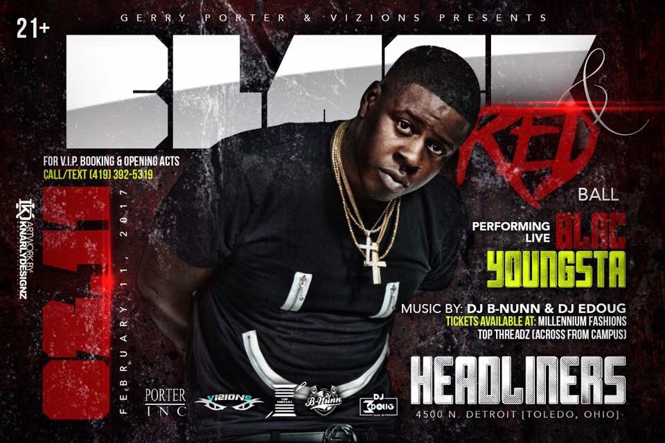 BankRoll_Ron's tweet image. This Saturday 2.11.17 @BlacYoungstaFB Live at Headliners (4500 N. Detroit Ave) 🎬⚫️🔴 Hosted By @GerryPorter419