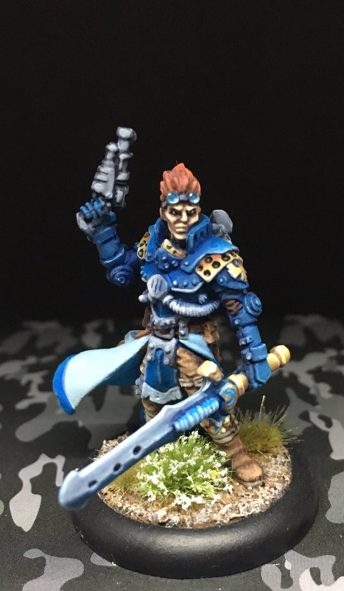 mak0painter's tweet photo. Un Coleman Stryker que pinté hace tiempo de @privateerpress #cygnar #stryker #Warmachine #warmahordes https://t.co/hrMv9gllxz