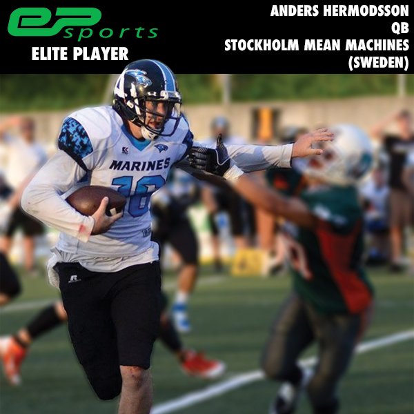 EP Sports Elite Player - Anders Hermodsson. Arguably one of the top European QBs, taking his talents back to Sweden
#EPElitePlayers