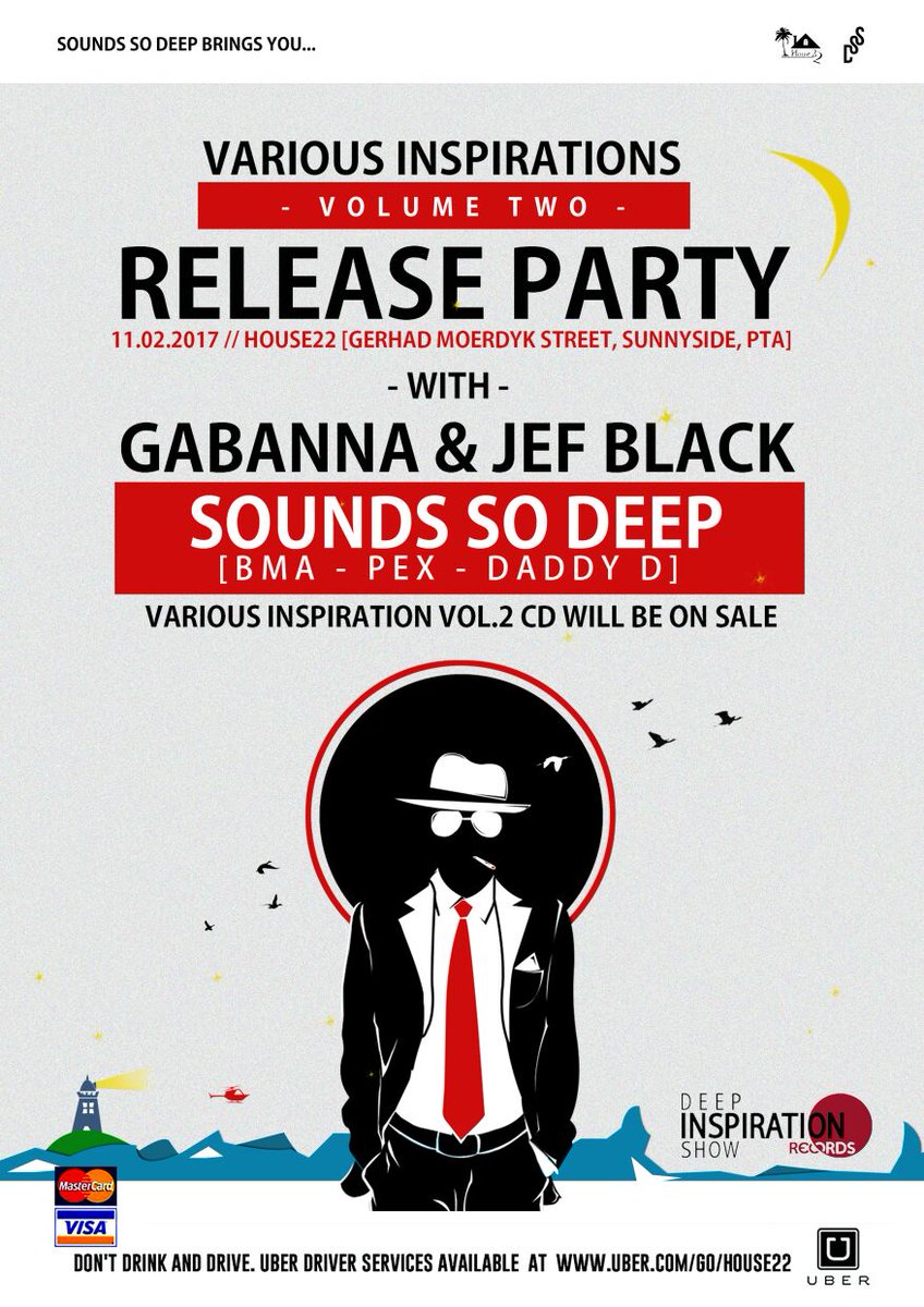 House_22's tweet photo. #Saturday #DeepInspirationShow @soundssodeep presents #VariousInspirationsVol2 #releaseparty #housemusic https://t.co/cW9AT6rXSS